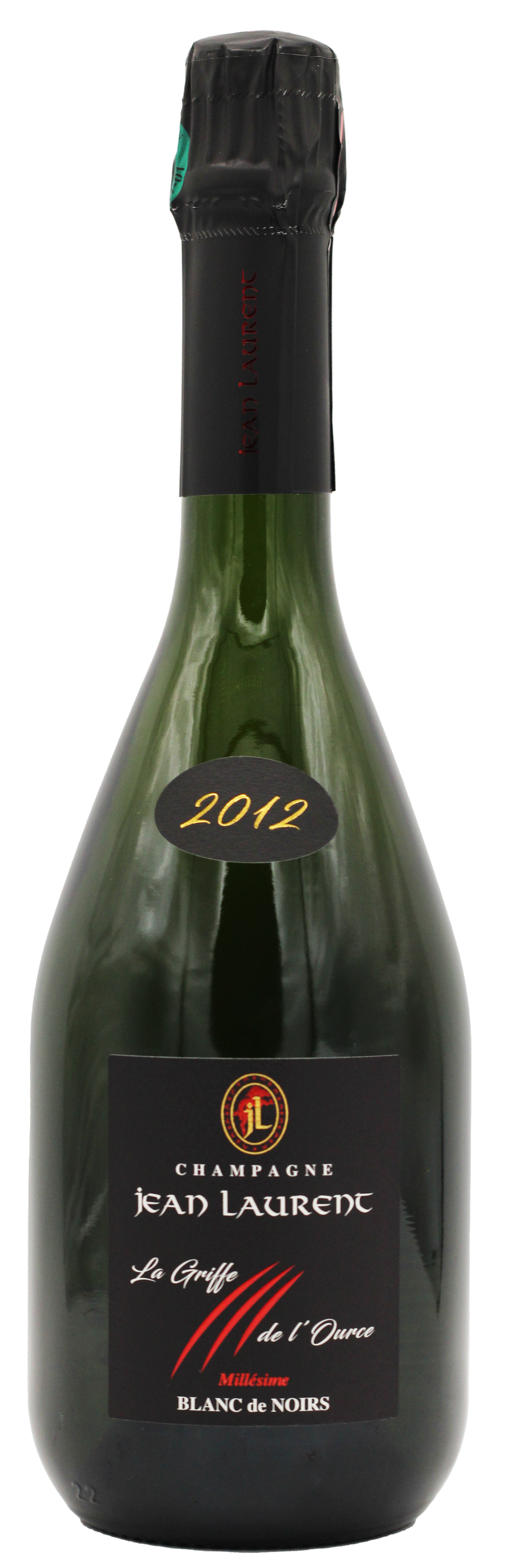 Bouteille Champagne Jean Laurent Millésime 2012 Blanc de Noirs